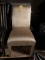 (2) UPHOLSTERED PARSONS CHAIRS - GOLD