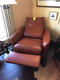 MODEL: 2421 LEATHER RECLINING LOUNGE CHAIR