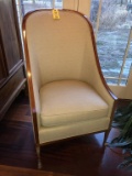 ROUND BACK UPHOLSTERED SIDE CHAIR