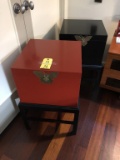 (2) STORAGE FILE BOXES W/ STANDS