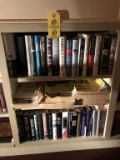 LOT OF (110) ASSORTED BOOKS IN (3) SECTIONS OF BOOKCASE