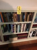 LOT OF (125) ASSORTED BOOKS IN (3) SECTIONS OF BOOKCASE