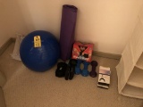 EXERCISE WEIGHTS & VHS TAPES