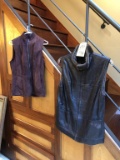 AUDREY TALBERT & UNKNOWN LEATHER VESTS