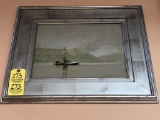 POOLE FRAMED PAINTING, 23.5X20