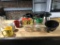 LOT OF COFFEE MUGS & COFFEE POTS