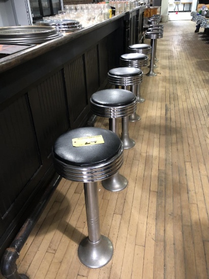 BAR STOOLS, 12"x30"H (WILL REQUIRE TOOL TO REMOVE)