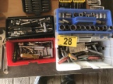 LOT OF (2) TOOL BOXES & ASSORTED SOCKETS