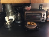 TOASTER OVEN, WAFFLE MAKER, COFFEE POT, FOOD PROCESSOR