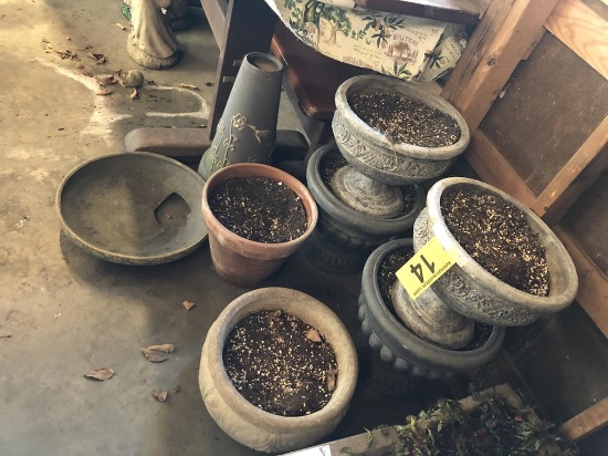 LOT OF (6) ASSORTED PLANTERS