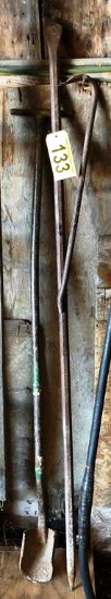 PRY BAR, HOLE SHOVEL, CROW BAR