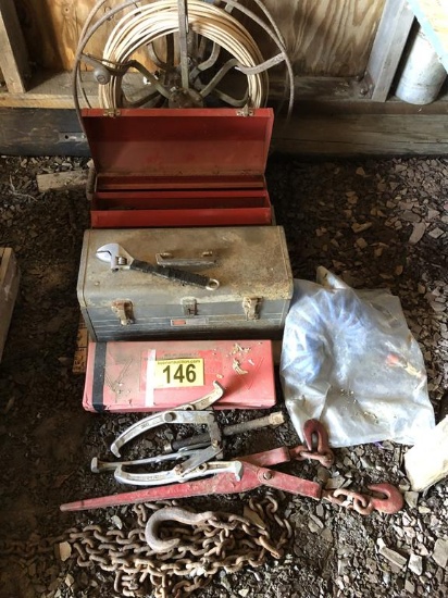TOOL BOXES, PULLER, FILES & REEL