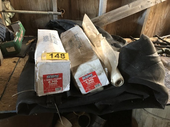 LOT OF POLY & MESH TARP