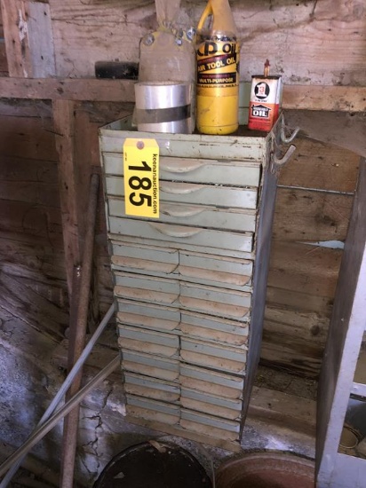 EQUIPTO 18-DRAWER METAL STORAGE BOX