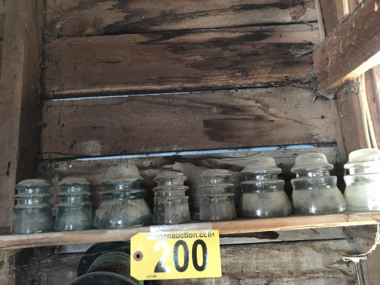 LOT OF (8) INSULATORS