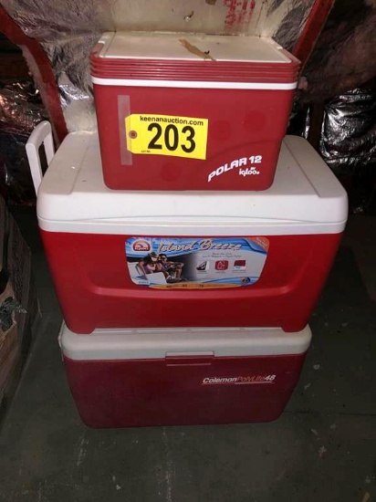 LOT OF COOLERS
