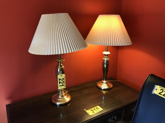BRASS TABLE LAMPS