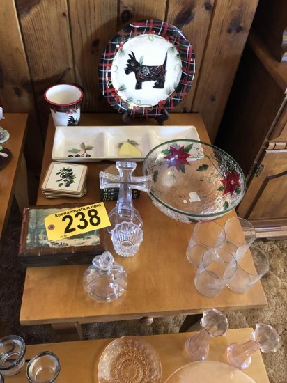 DECORATIVE PLATES, BOWLS, COASTERS