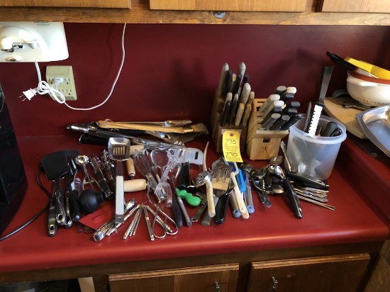 KNIFE BLOCKS, COOKING UTENSILS