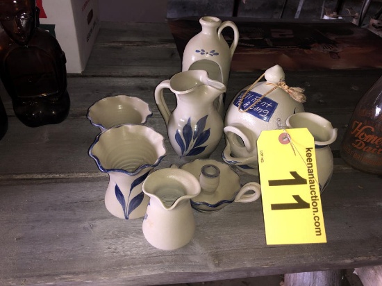 LOT OF (8) ASSORTED POTTERY