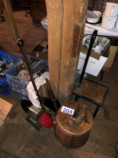 SHOE BUFFER, SHOE SHINE BOXES, BRUSHES