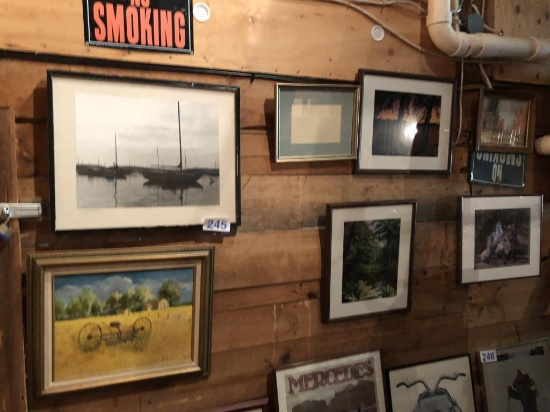 LOT OF (7) ASSORTED PRINTS, PHOTOS