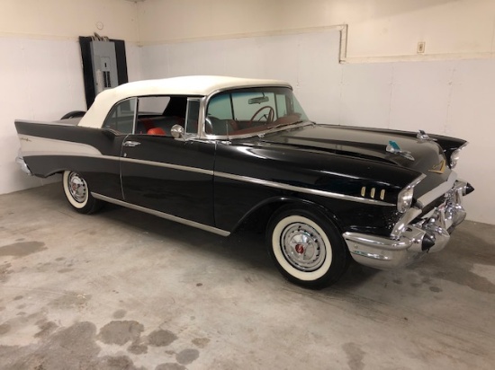 1957 CHEVROLET BEL-AIR CONVERTIBLE, 61,234 MILES, S/N: VC57S-214674