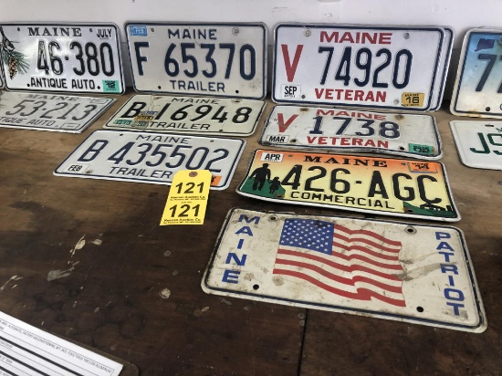 MAINE TRAILER, VETERAN & COMMERCIAL PLATES