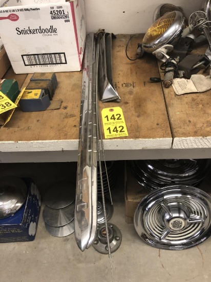 FORD F-1 CHROME TRIM, WINDOW VISOR & (2) PULL CABLES