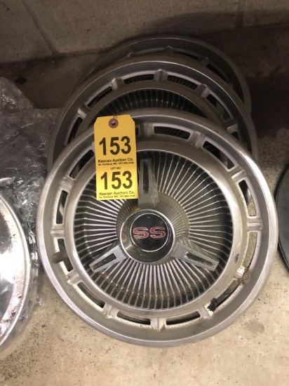 (3) S/S HUB CAPS
