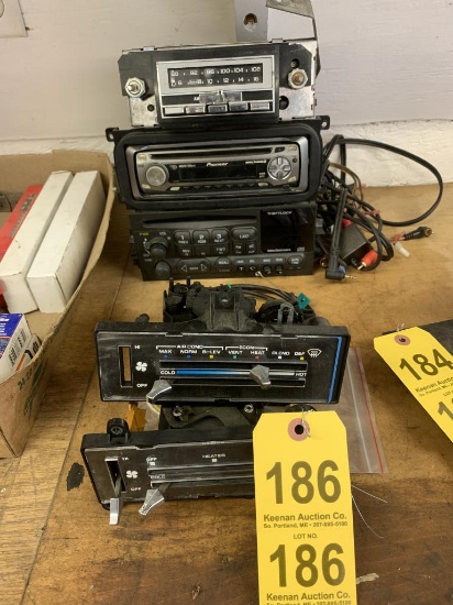 LOT OF (3) RADIOS & (2) HEATER CONTROLS