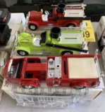 1948 AMERICAN La FRANCE & (2) 1926 SEAGRAVE DIE CAST FIRE TRUCK BANKS