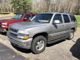 2001 CHEVROLET TAHOE 4WD LT SUV, 156,457 MILES, S/N: 1GNEK13T91J315037