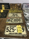 MAINE 1959-70 LICENSE PLATES