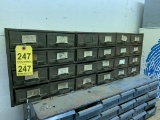 24-DRAWER BOLT CABINET & CONTENTS