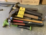 LOT OF (12) HAMMERS