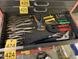 LOT OF (13) ASSORTED VISE GRIPS & SHEARS