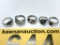 ASSORTED RINGS: (2) SIZE 7.25, (2) SIZE 5.75, SIZE 4