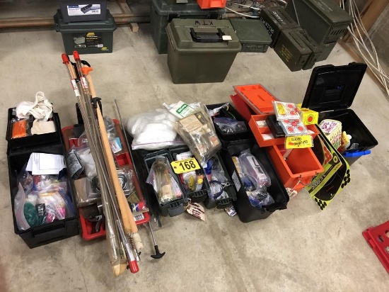 LOT OF GUN CARE & ACCESSORIES IN (8) BOXES