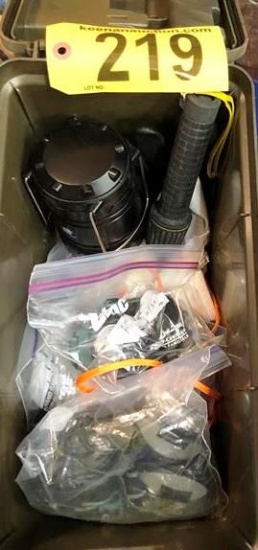 LOT OF ASSORTED FLASHLIGHTS, TACTICAL LIGHTS & MISCELLANEOUS