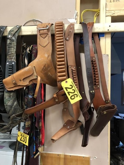 LEATHER BELTED GUN HOLSTERS