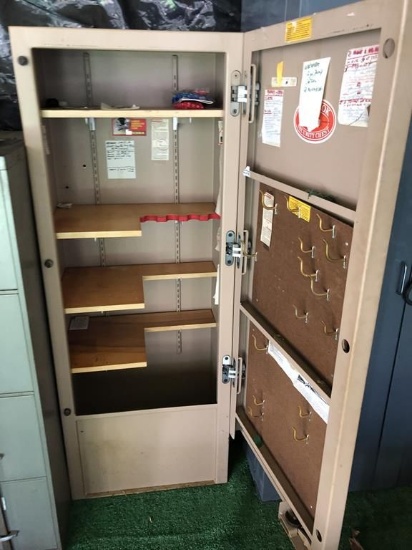 STEEL SINGLE DOOR GUN SAFE, TAN