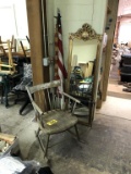 MIRROR, (2) FLAG CHAIRS, CHIN-UP BAR