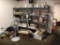 LOT: ASSORTED BANQUET SUPPLIES & SHELVING TO INCLUDE: