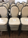 VINYL UPHOLSTERED PADDED BANQUET CHAIRS