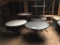 (5) ASSORTED ROUND SINGLE PEDESTAL TABLES
