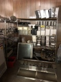 LOT OF TOPPING DISPENSERS & ACCESSORIES ON (2) RACKS