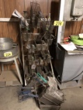 LOT OF (26) ASSORTED FRYER BASKETS & STAND