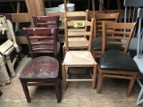 (6) LADDER BACK CHAIRS