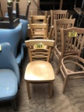 (5) LADDER BACK DINING CHAIRS